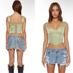 Danielle Guizio Corset Green